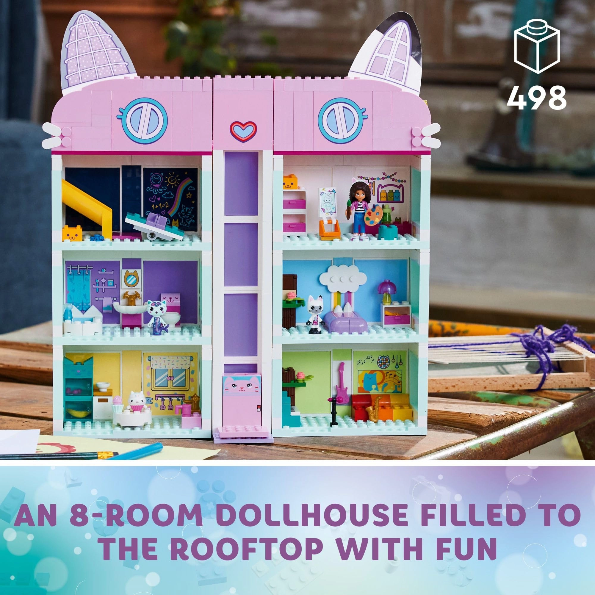 Gabby's Dollhouse (10788) - Building Blocks 8 rooms