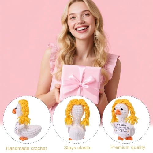 Graduation Goose Crochet - 9x8x6cm