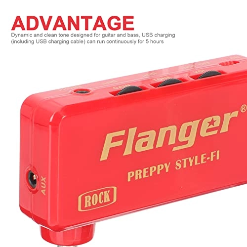 Mini Guitar Bass Headphone Amplifier - 1 Set USB Rechargeable