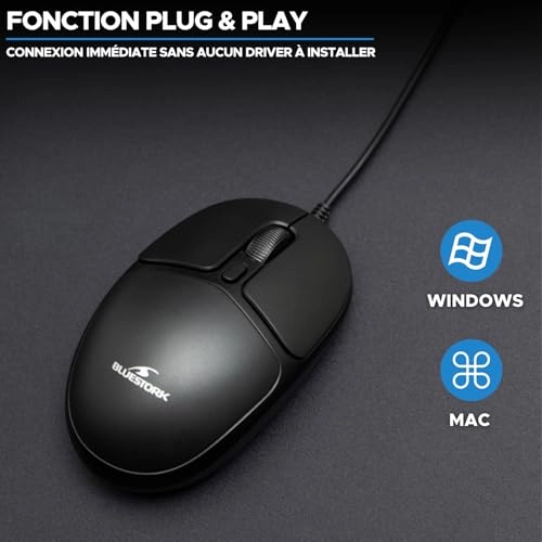 Office 20 Ultra Compact Ambidextrous Mouse - USB