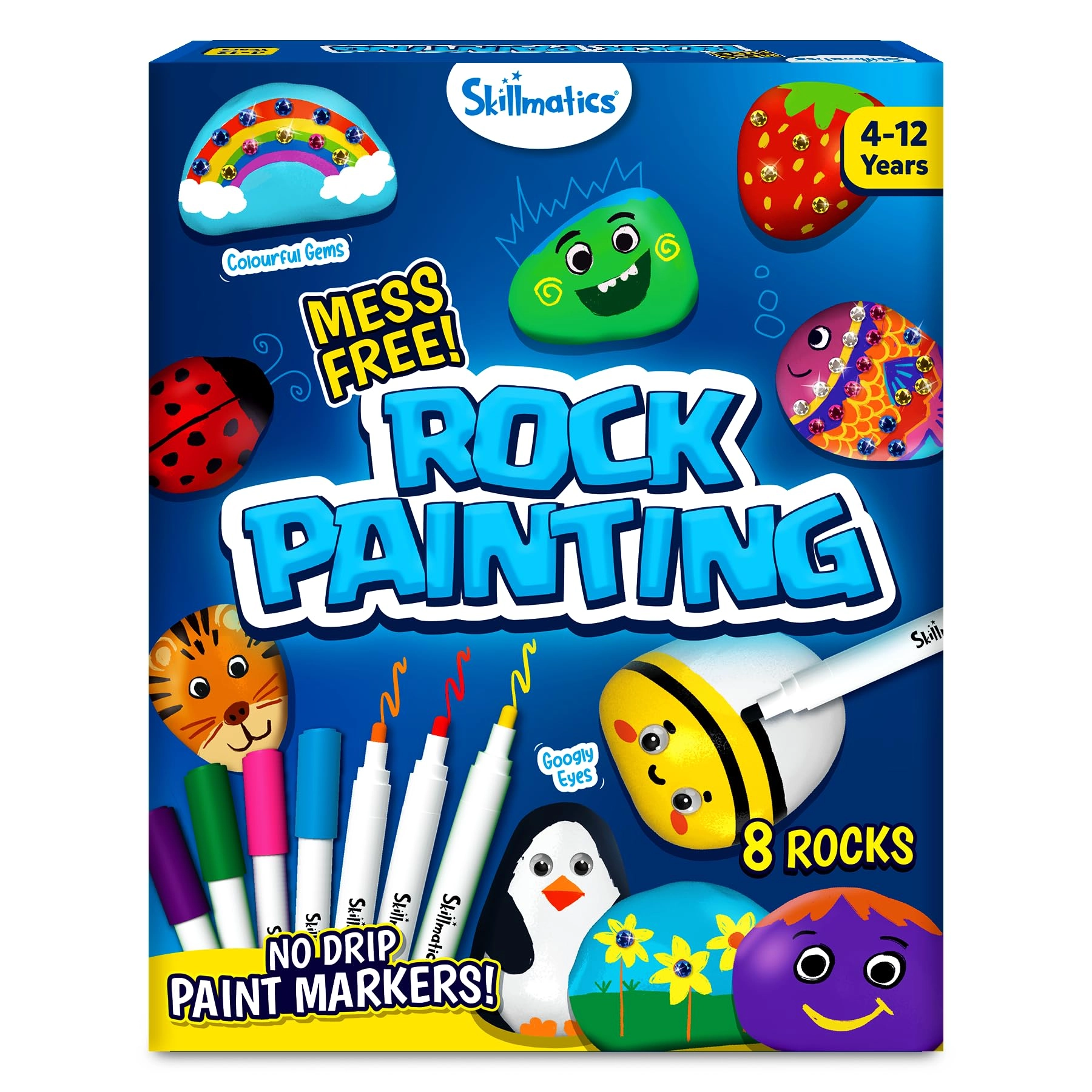 222A, Podar Chambers, 109 S.A Brevli Road, Fort, Mumbai – 400001, Grasper Global Private Limited Rock Painting Kit - 18 piece(s) 8 Paint Markers