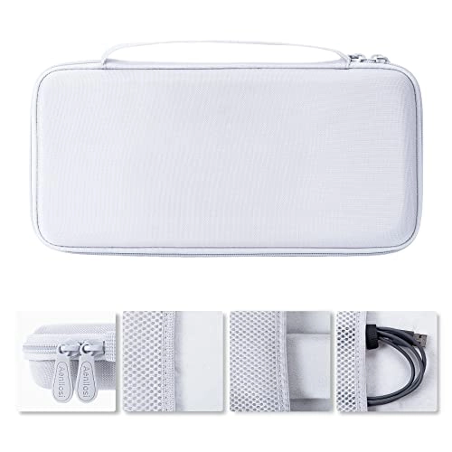 Hard Carrying Case Compatible with Logitech MX Keys Mini - White