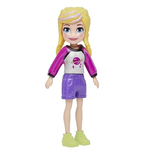 Polly Collectible Doll - 3 1/2" Tall Purple