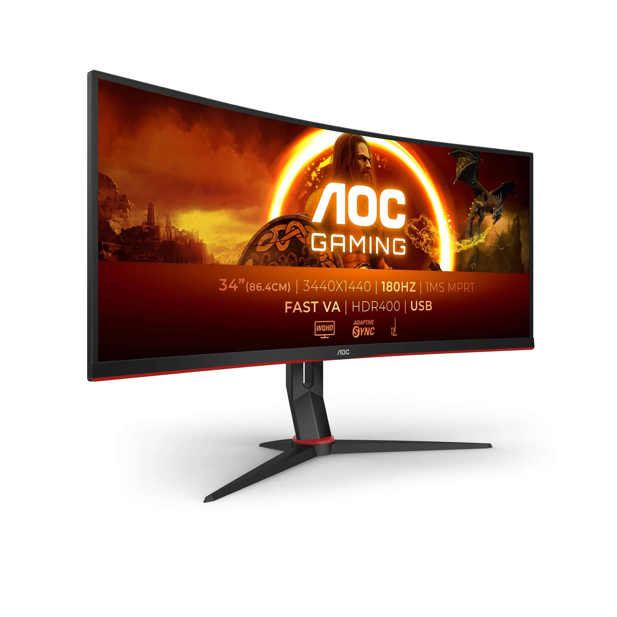 AOC CU34G2XPD - 34 Inches 3440x1440