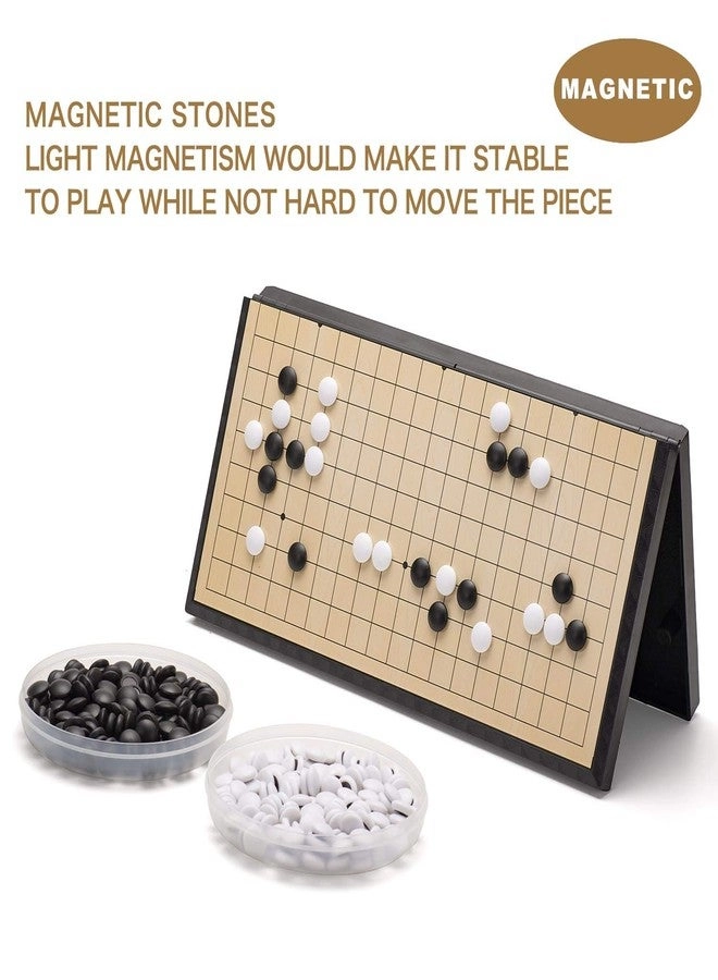 Magnetic Go Game Set - Travel Foldable 19 x 19