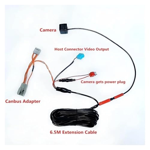 Reverse car rear view camera - Night vision Wired 720 x 540 pixels