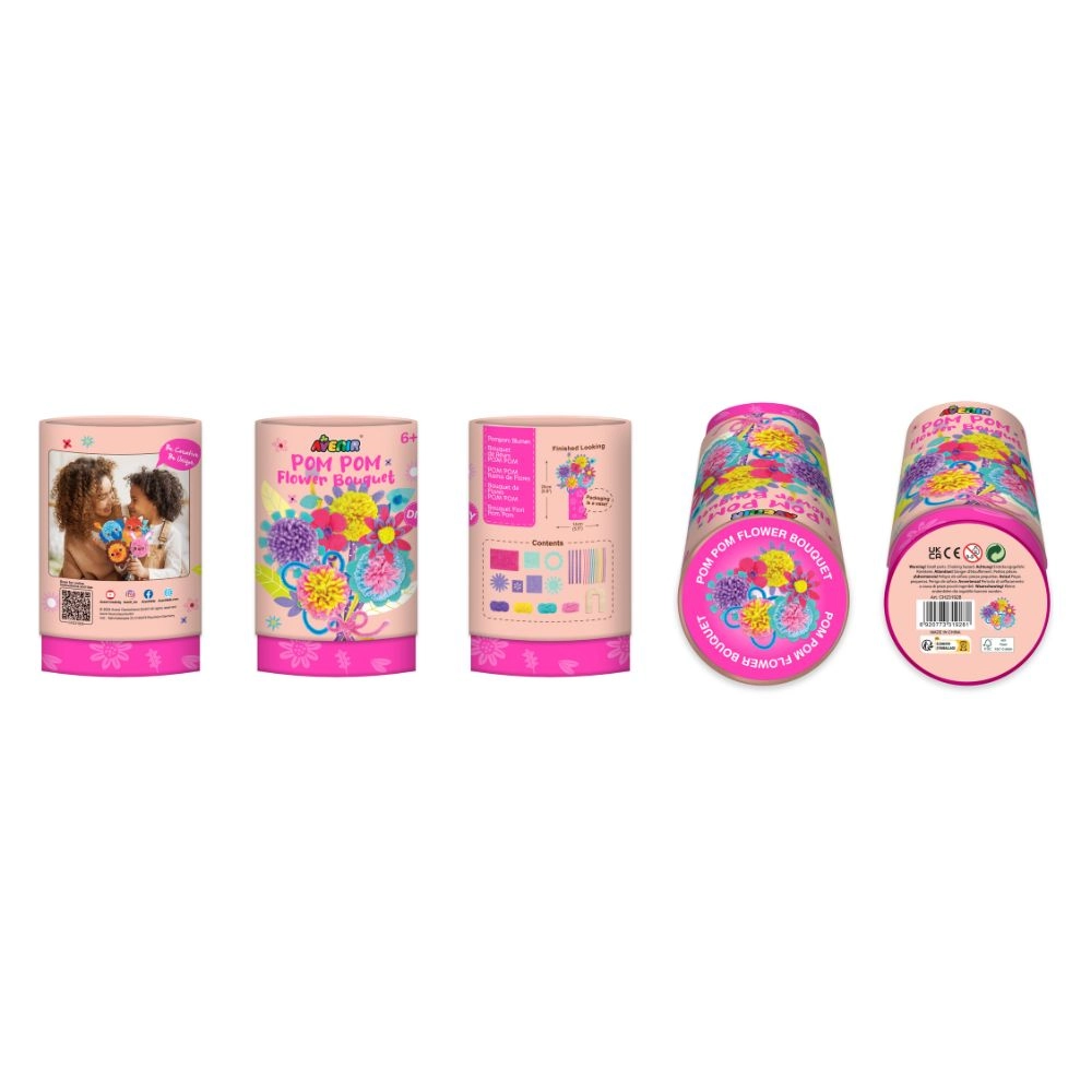 Pom Pom Flowers Bouquet - Craft Kit 6 years & above