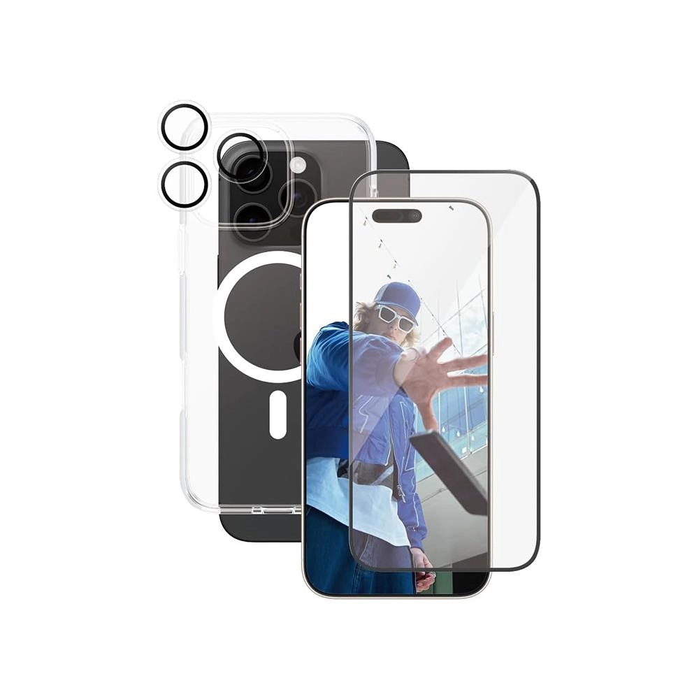 Phone Case + Screen Protector + Lens Protector for iPhone 16 Pro Max