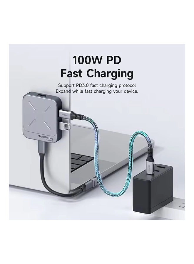 Magnetic USB C Hub - Type-C Android laptop tablet