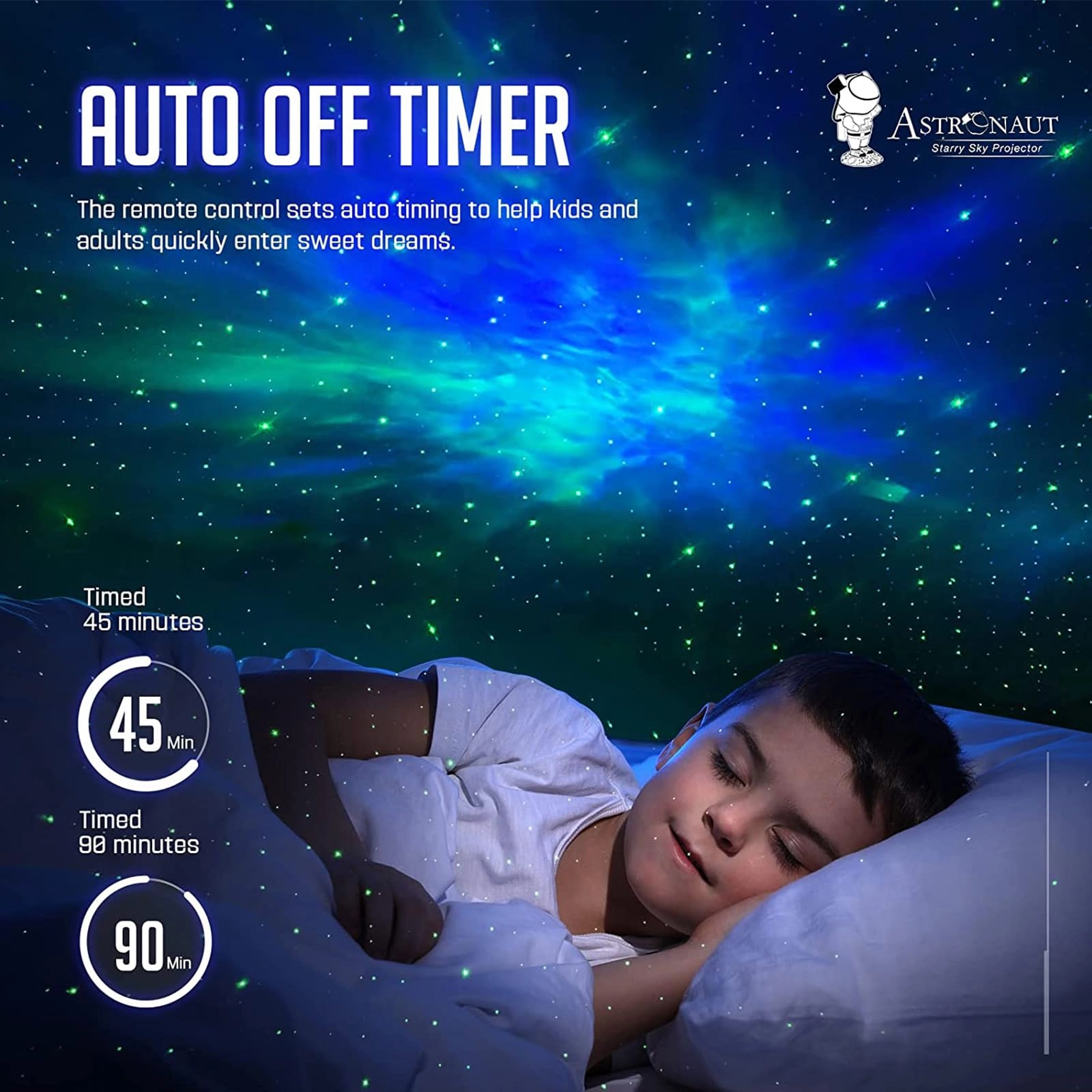 Astronaut Galaxy Projector - Corded Electric Colorful