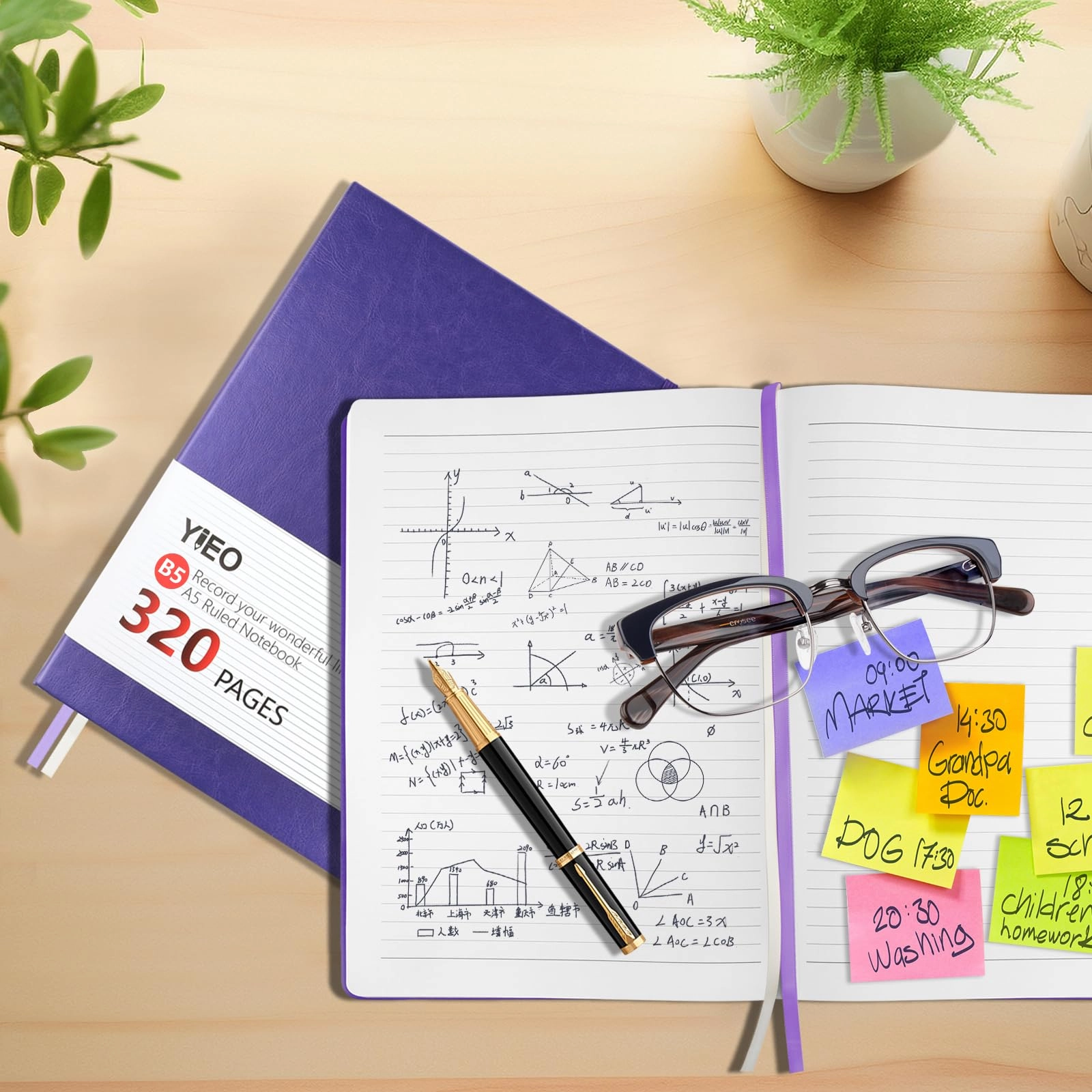 Notebook B5 Hardcover - Lined 320 Pages