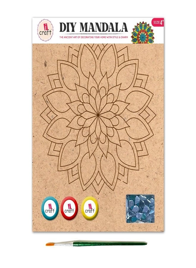 iCraft DIY Mandala Art Kit - Peacock Feather Bloom Design