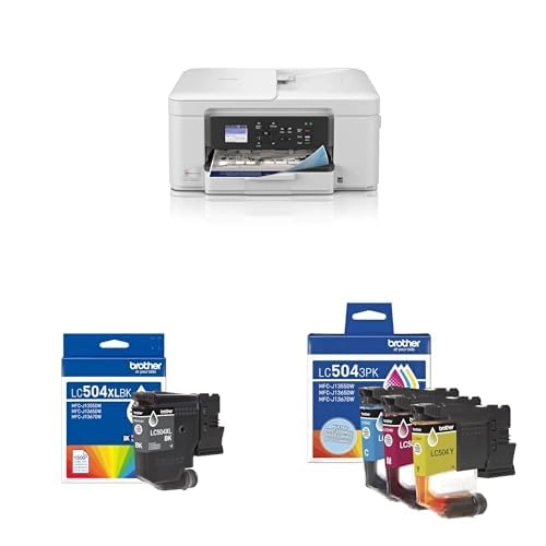 Brother MFCJ1365DW + LC504XLBKS - High Yield Black + LC5043PKS - Standard Yield Multicolor