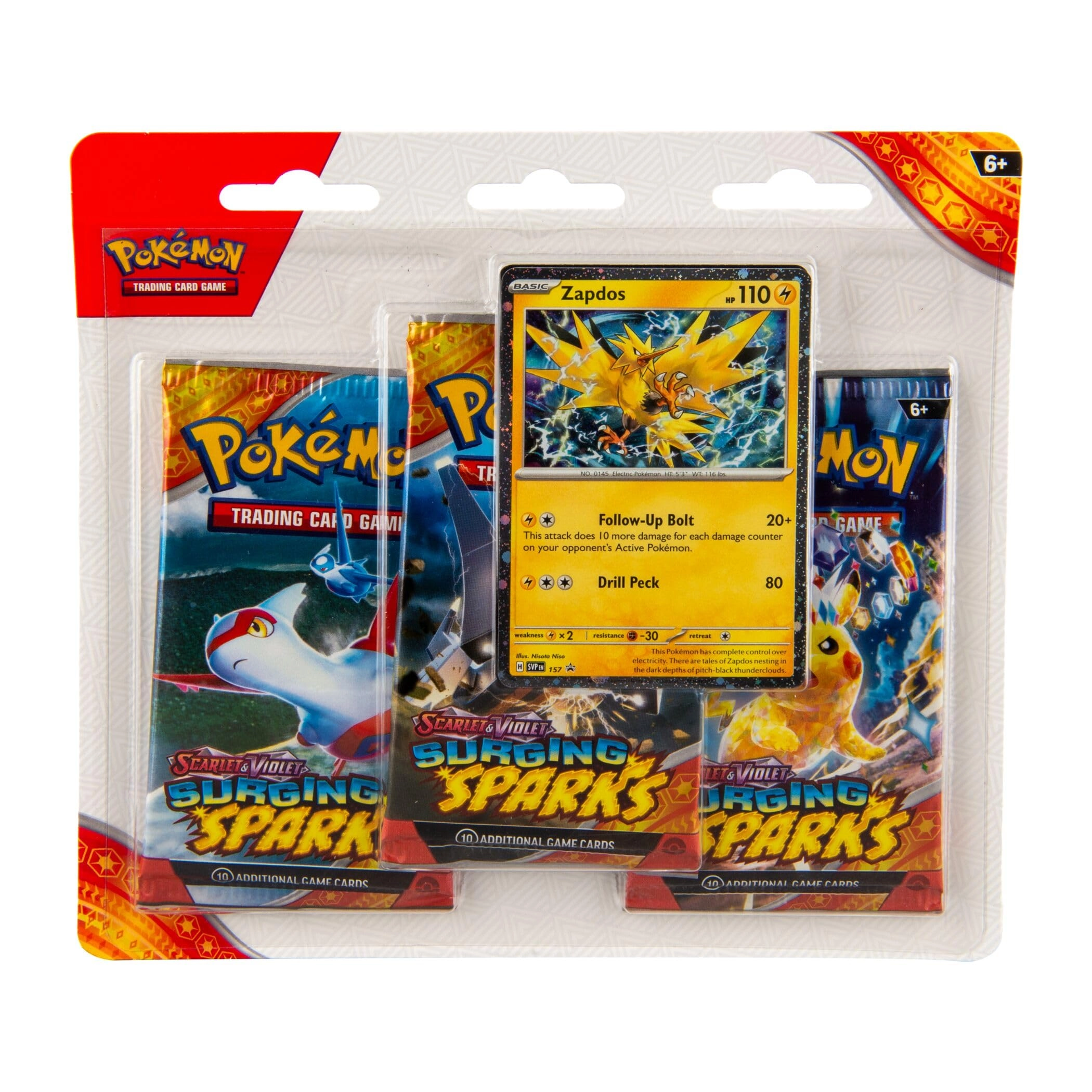 Pokmon SV8 Surging Sparks - 3Pk