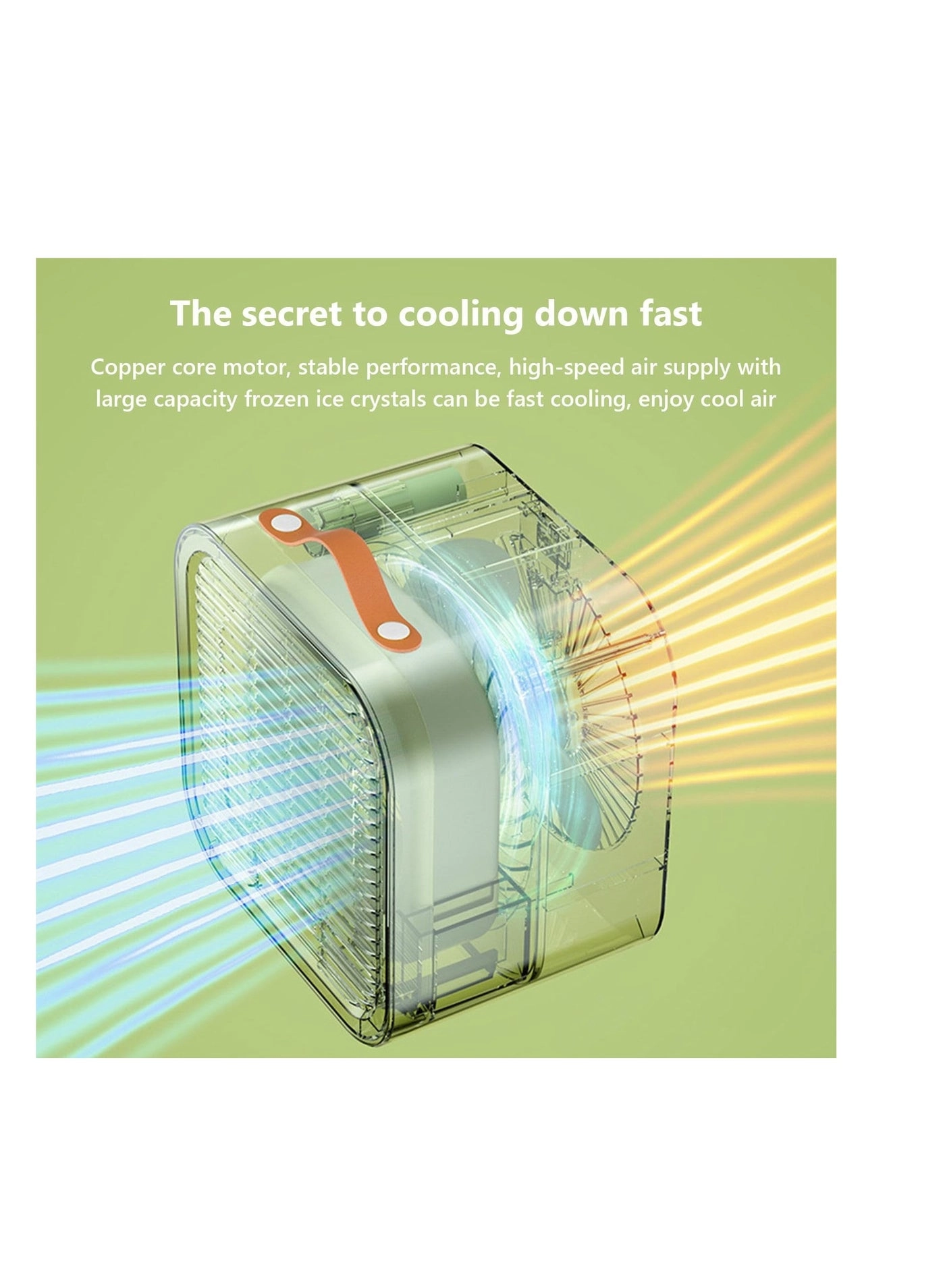 Portable Air Conditioner - 3-Speed USB-Powered Green