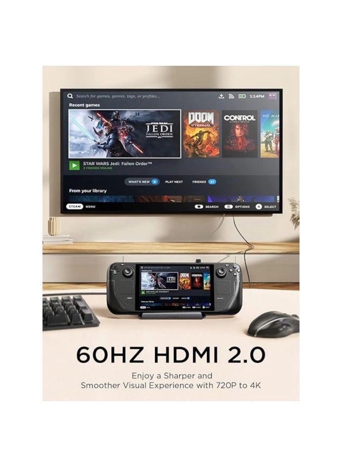Docking Station - USB-C Steam Deck OLED ROG Ally Legion Go