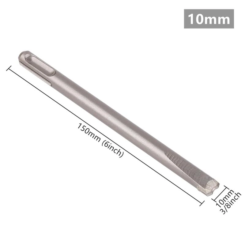 SDS PLUS Shank Tungsten Carbide Tipped Chisel Drill Bit - 40CR Steel YG8C Alloy 3Pcs 10/12/14mm