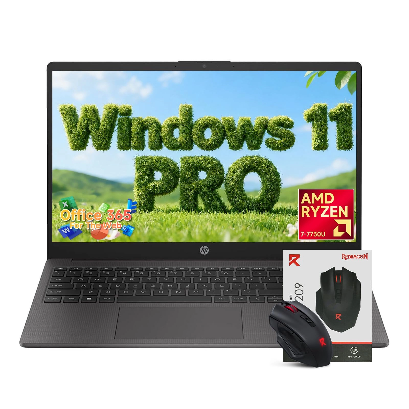 HP 15.6" Laptop Computer - 15.6'' Ryzen 7 7730U 16GB DDR4 512GB SSD