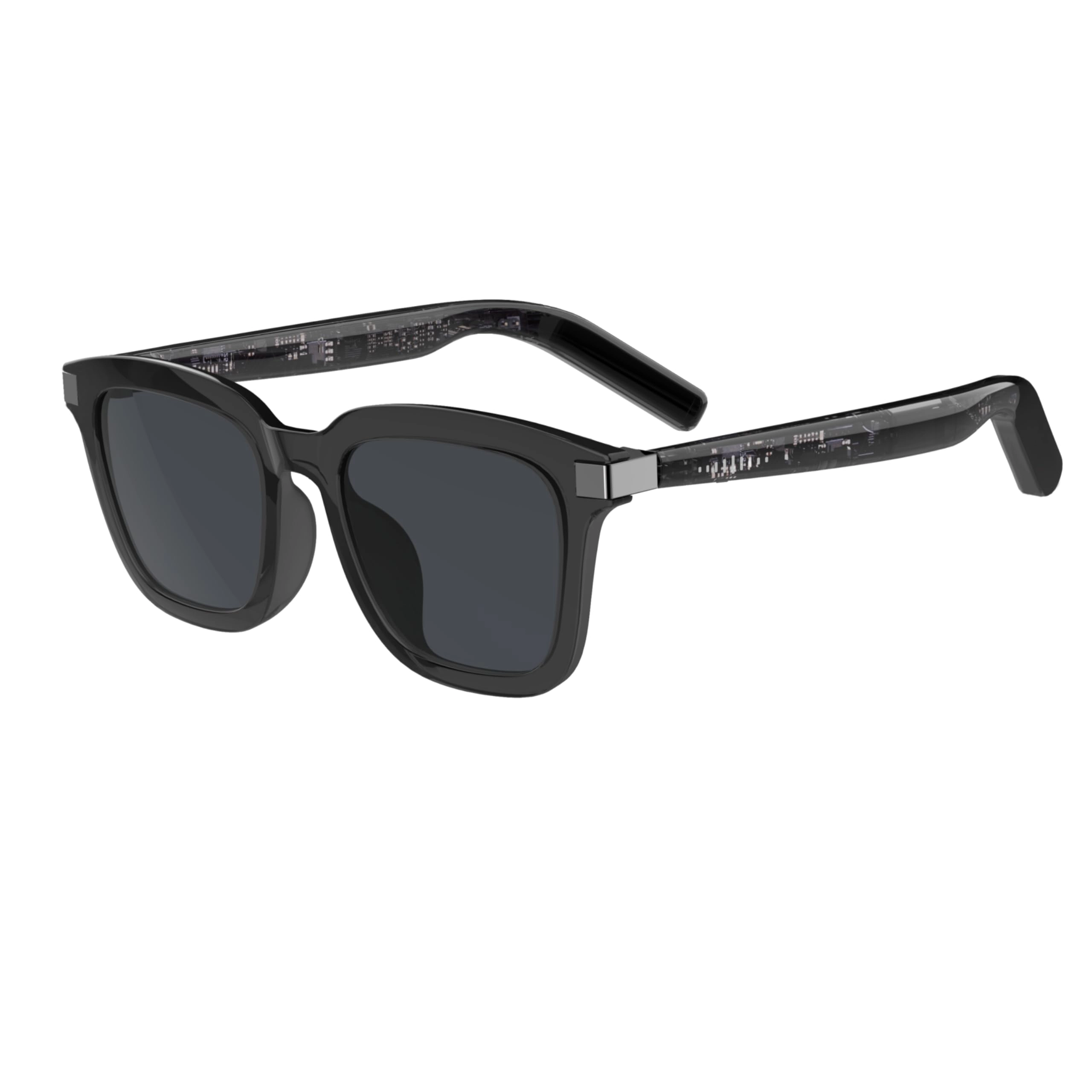 GQ PRO 02 - Smart Glasses Black Frame Gray
