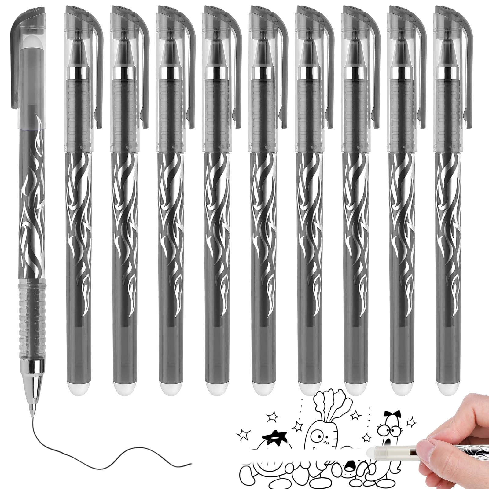 Erasable Pens - 10 Pcs 0.5 mm