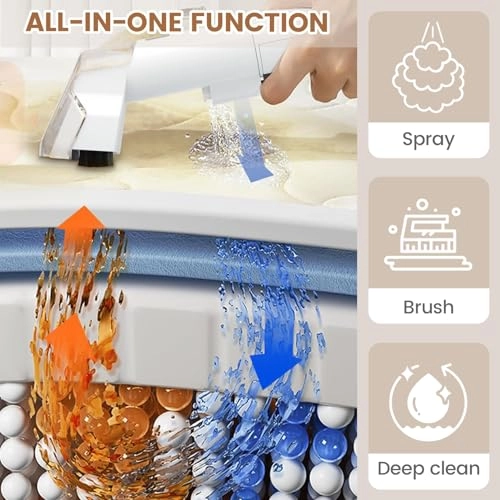 6-in-1 Portable Carpet Washer - Hot and Cold Water Extraction