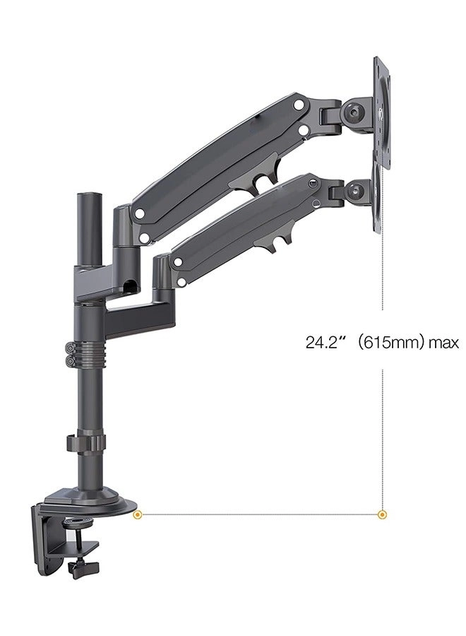 Dual Monitor Desk Mount Stand - 2 32'' 118*118mm