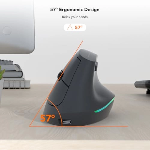 EM18 Ergonomic Vertical Mouse - Bluetooth