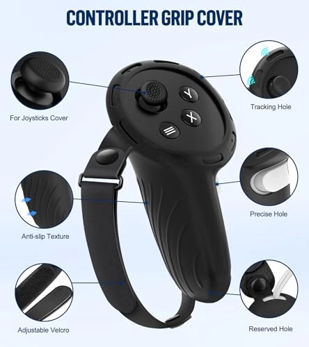 Silicone Cover Set - Compatible with Meta/Oculus Quest 3 Controller Grips