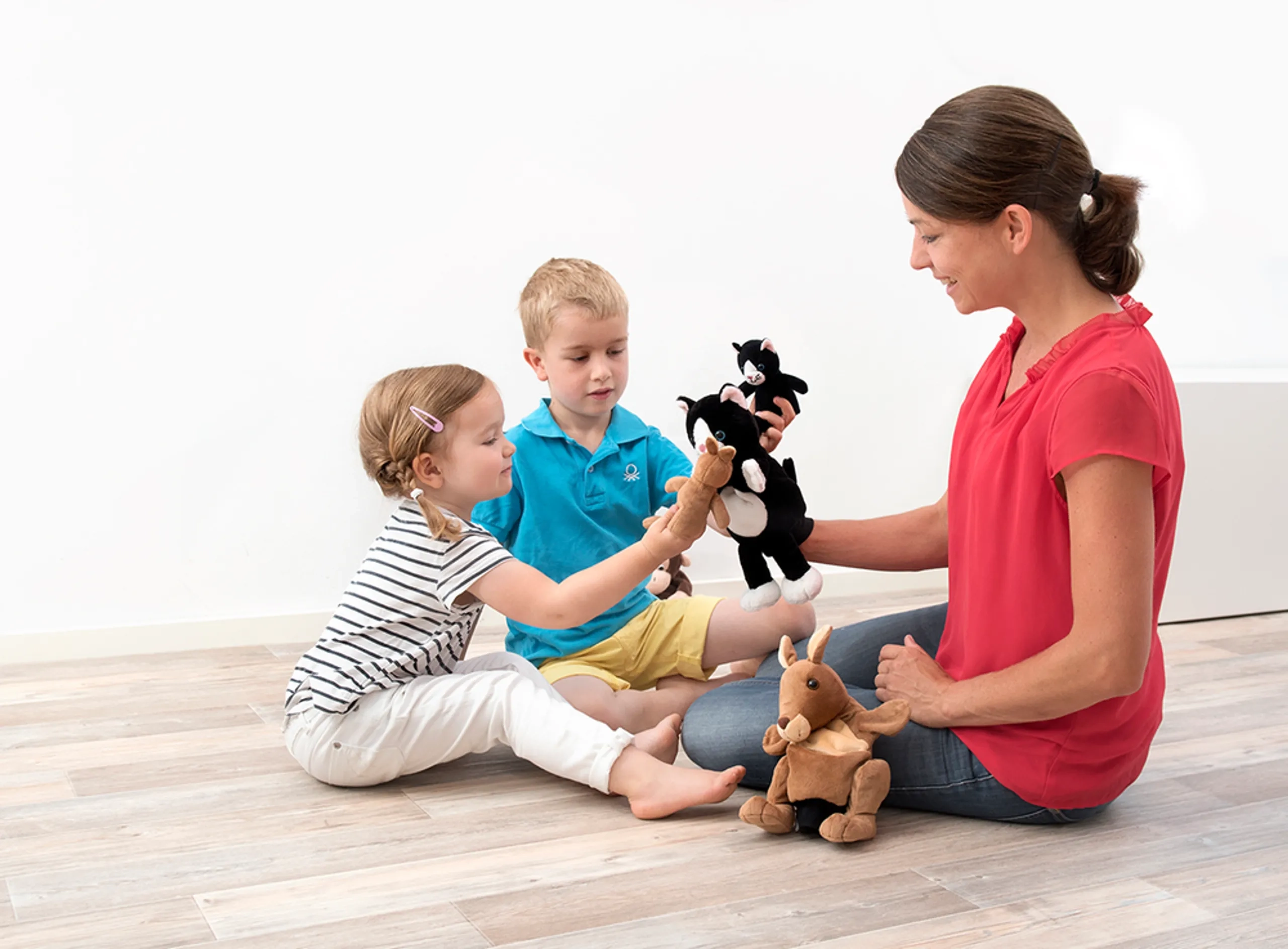 Hand Glove Puppet - Mom and Baby Cara and Mimi
