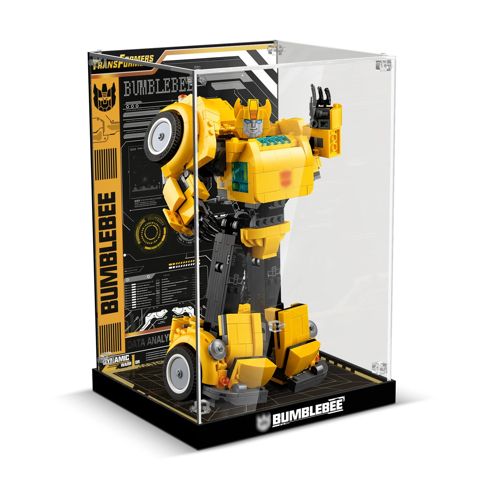 cooldac Acrylic Display Case for LEGO 10338 Bumblebee - 3mm thickness