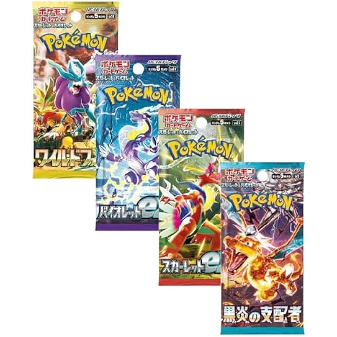 rayihni POKEMON TCG Booster Pack - Japanese 4 pcs