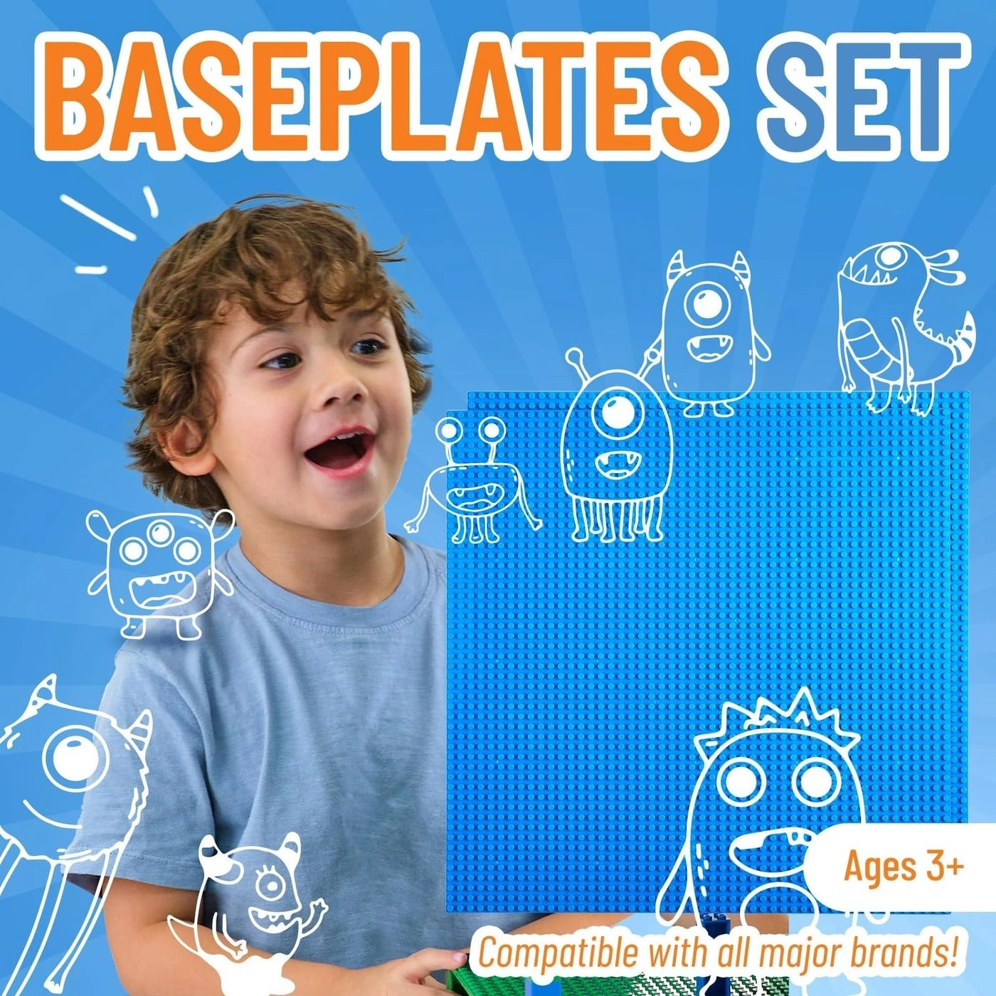 Classic Baseplates - 2 pcs