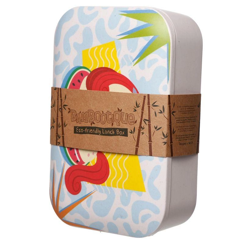 Puckator Bamboo Vacation Vibes Lunch Box - Unicorn
