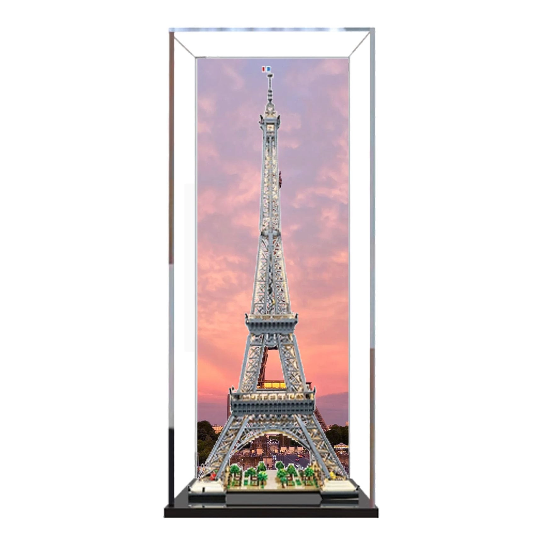 Acrylic Display Box for LEGO 10307 Eiffel Tower Kit - 3mm Fully Transparent