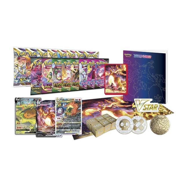 Sword & Shield Ultra-Premium Collection - Charizard - 16 booster packs 3 etched foil promo cards