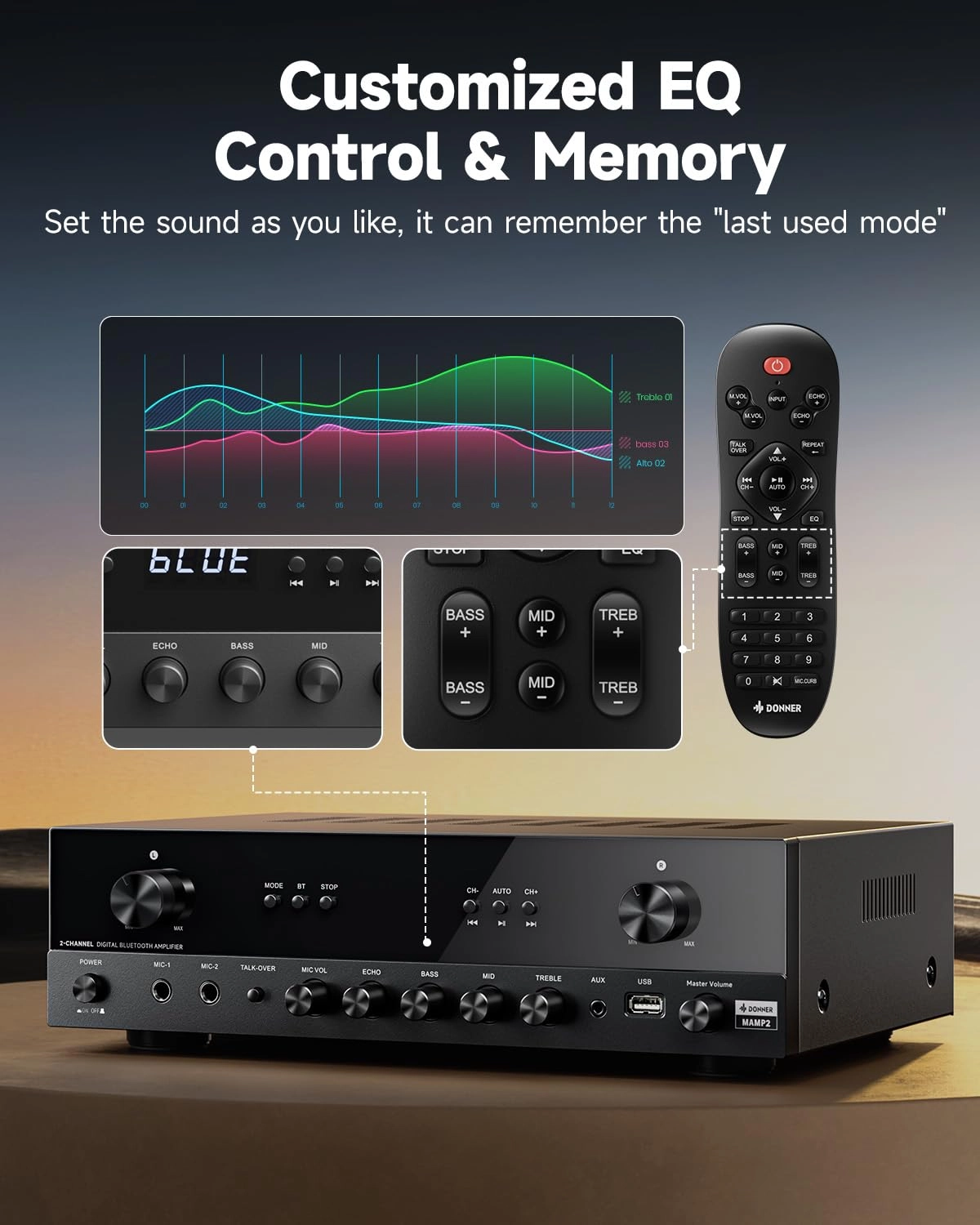 MAMP2 - 600W Peak 2 Channel Bluetooth 5.3