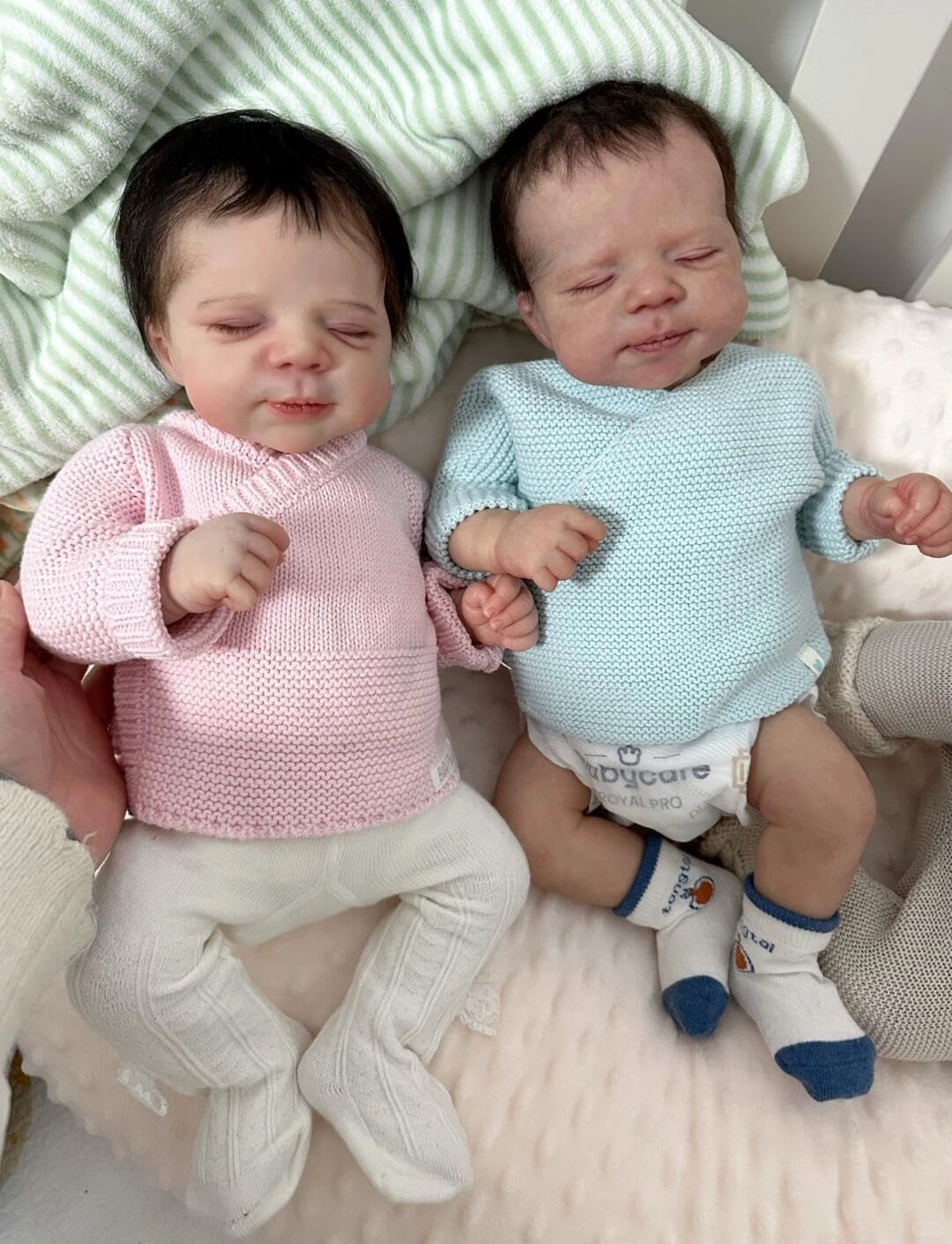 Reborn Baby Doll - Twins 20 inch Vinyl Girl Ages 3+