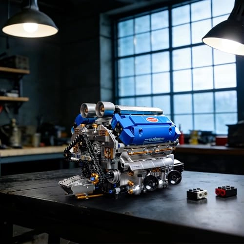 V8 Engine Model Kit - 1288 pcs