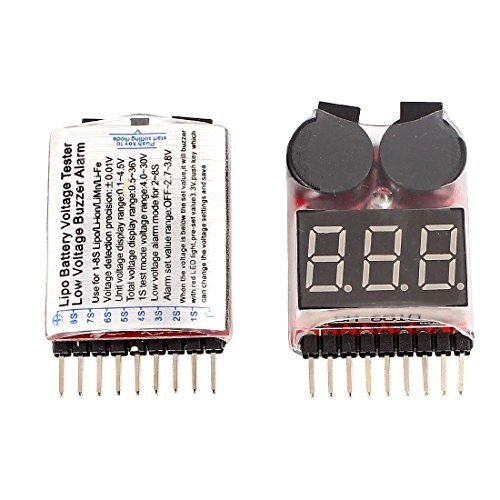 Battery Voltage Tester - 1-8S 2IN1 Low Voltage Buzzer Alarm