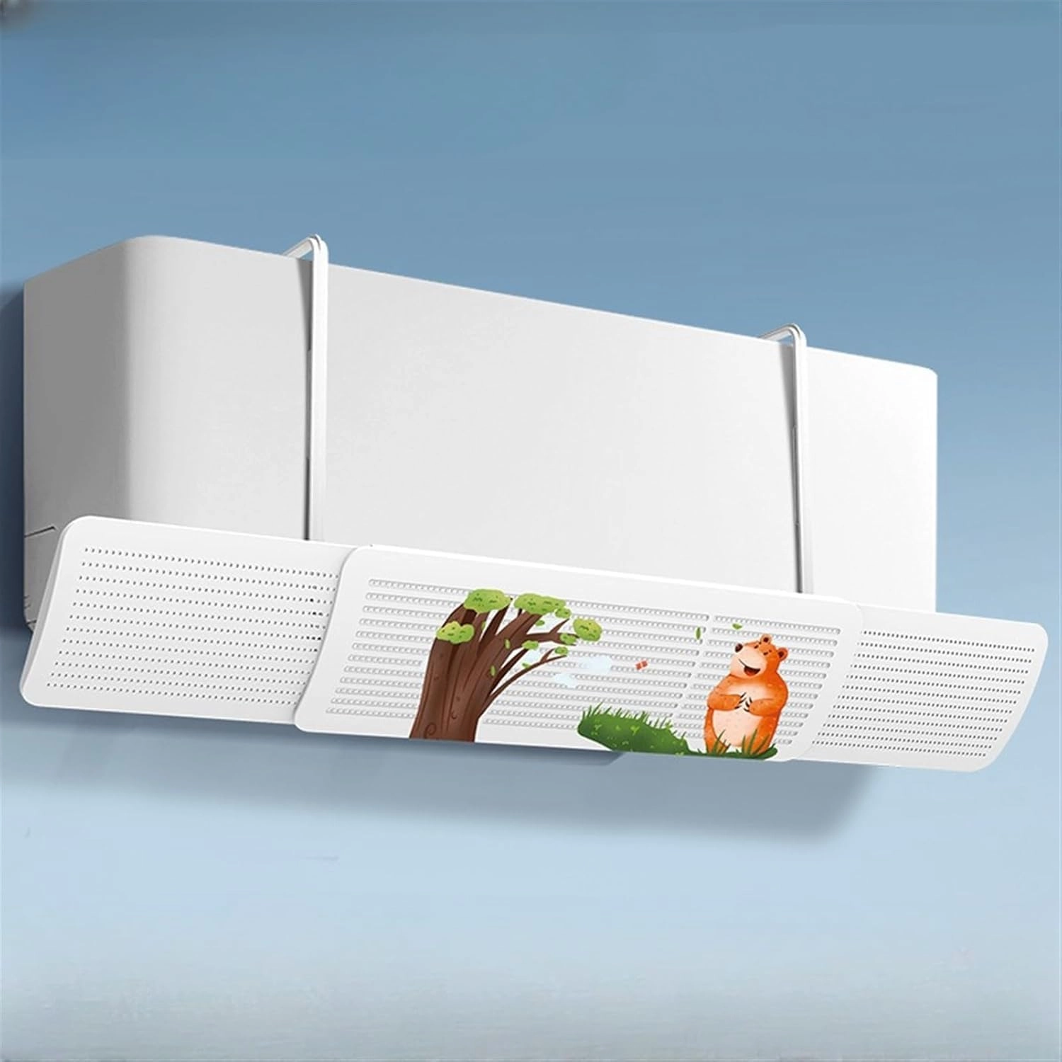 Air Conditioner Deflector - White Universal Adjustable Vent