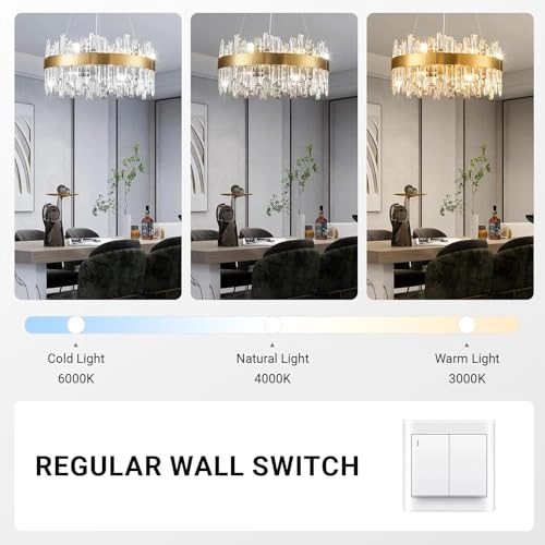 Crystal Chandelier - 2700K 4500K 6000K