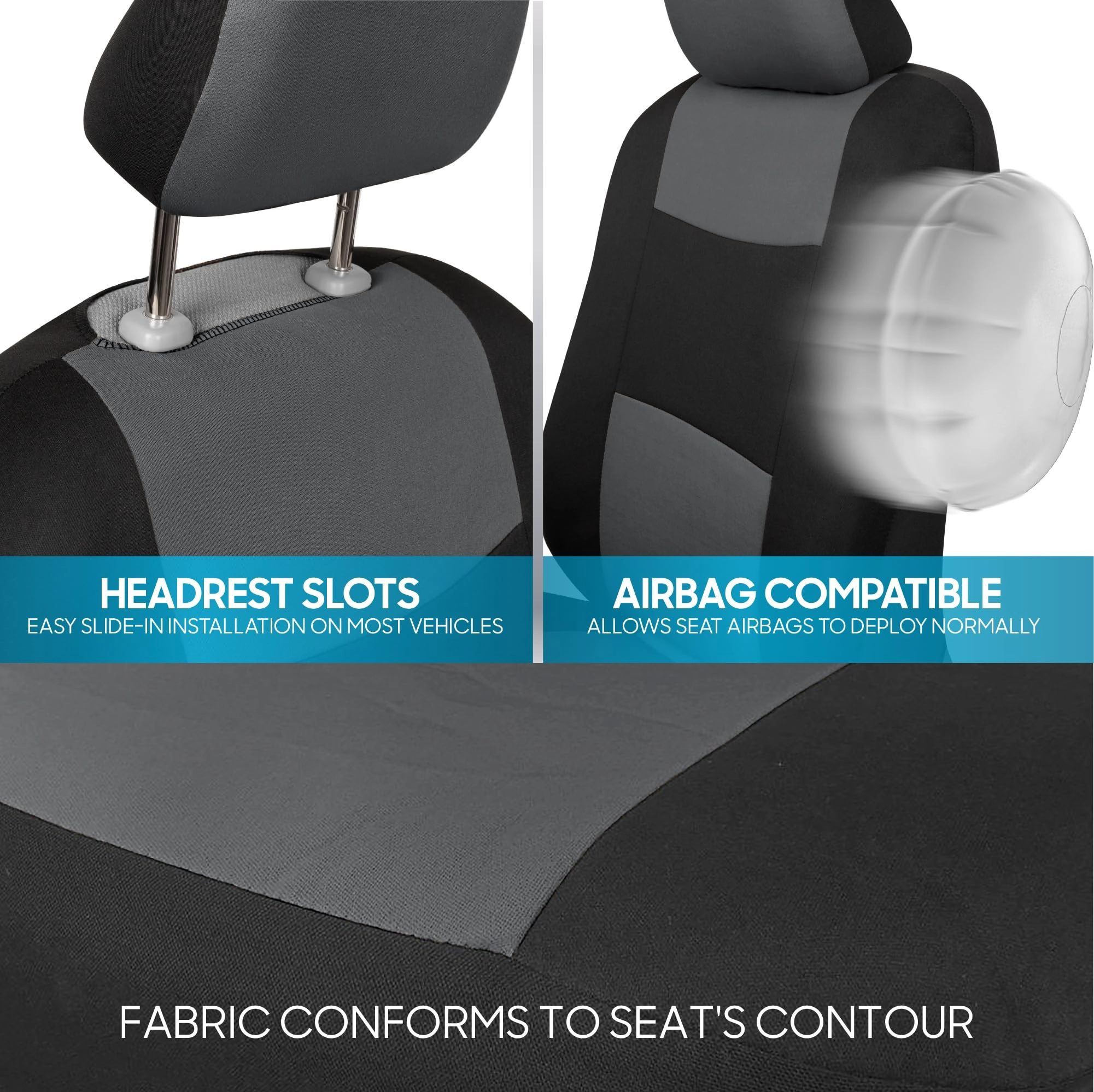 PolyPro Car Seat Covers - Solid Beige Universal Fit