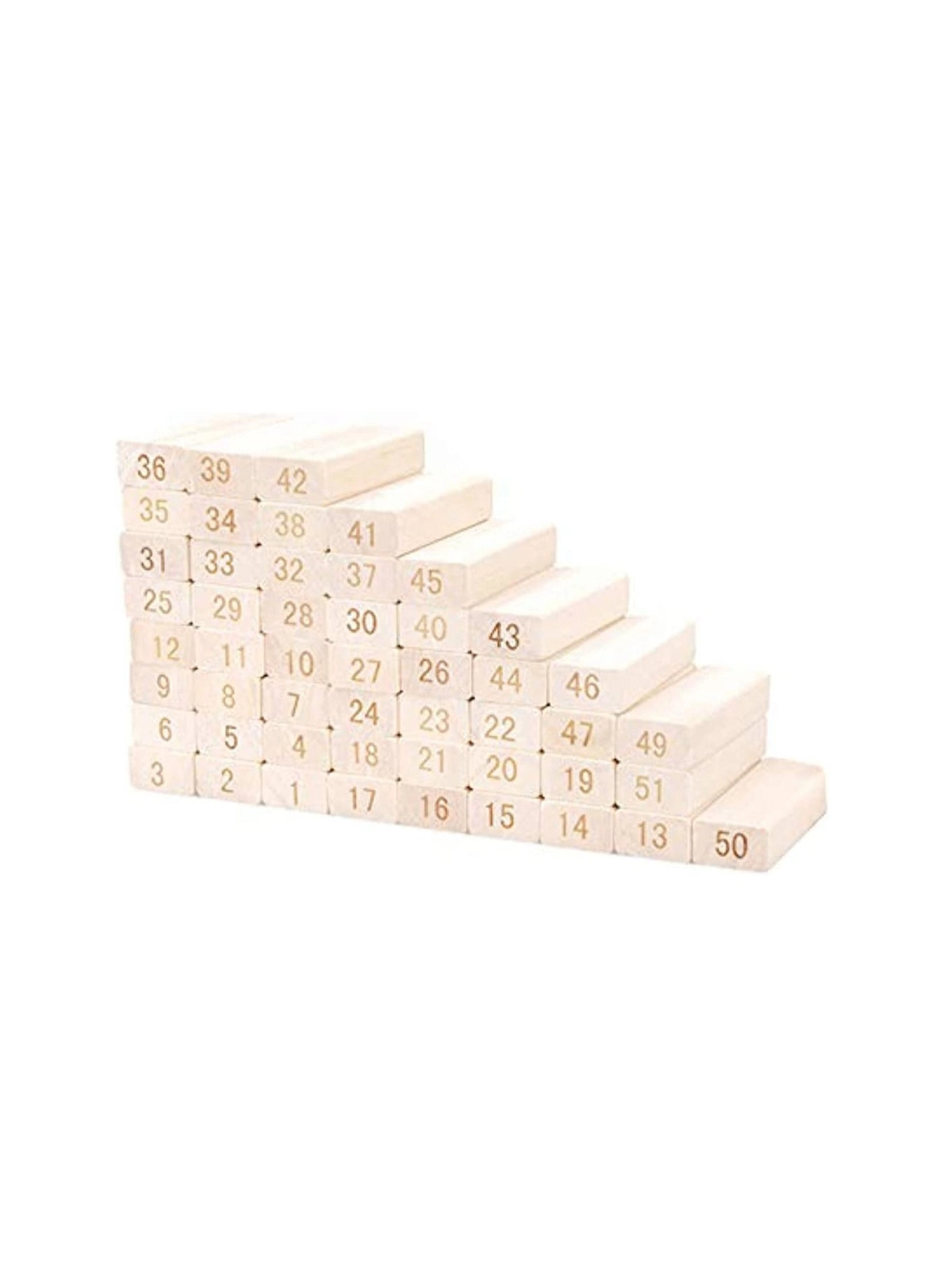 Wooden Tumbling Tower Blocks - 54 pieces