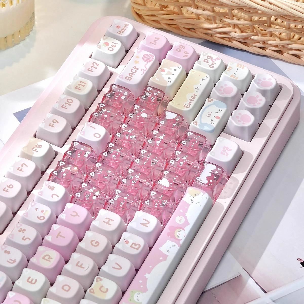 Crystal Jelly Transparent Keycaps
