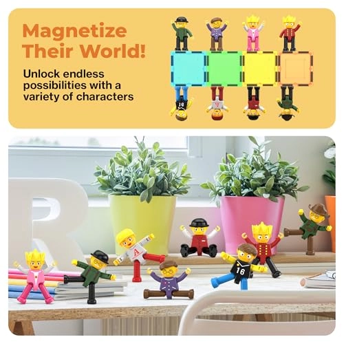 Magnetic Action Figure Set - 3 years and up 8 pieces