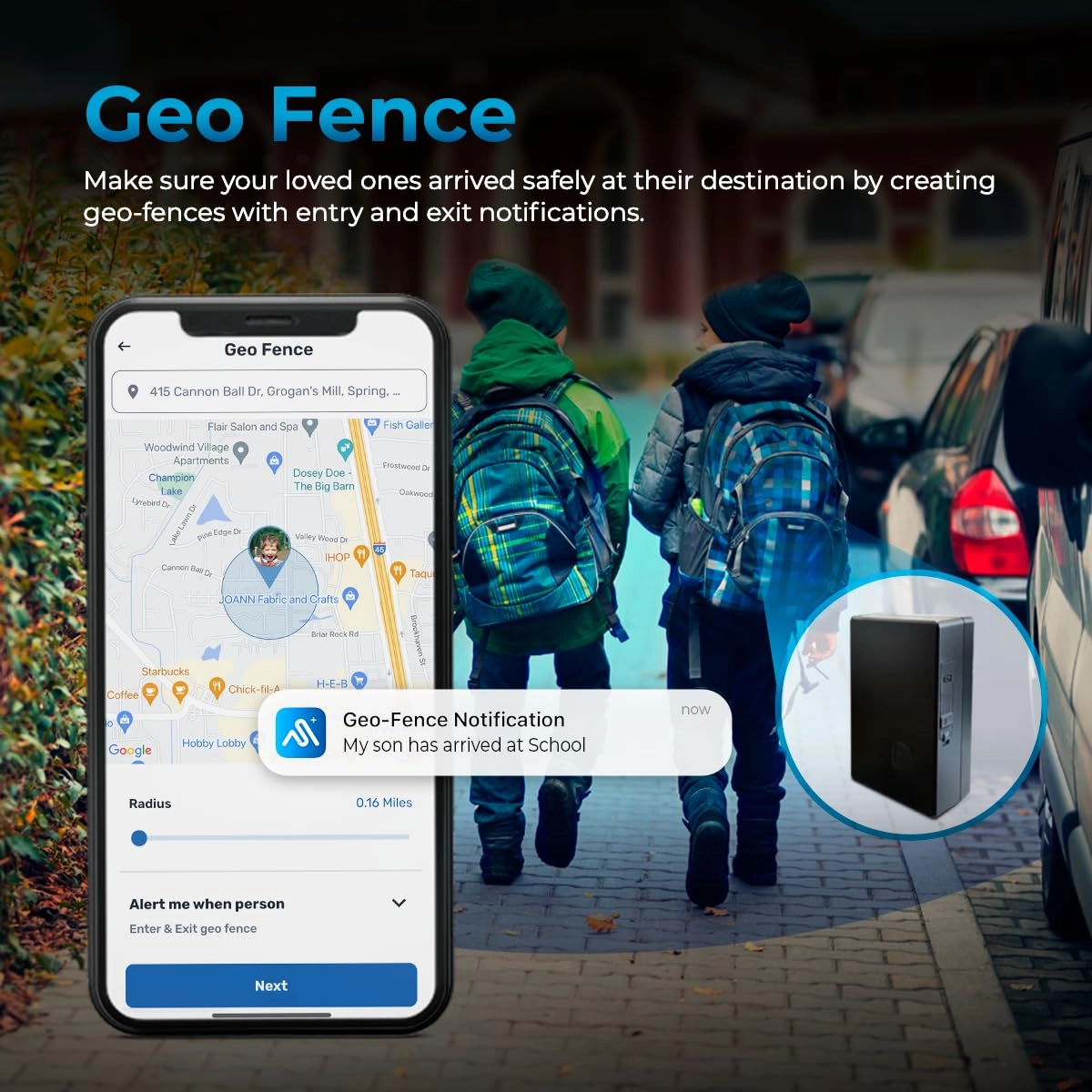 GPS Tracker - 4G LTE Real-Time Splashproof Built-in Magnet