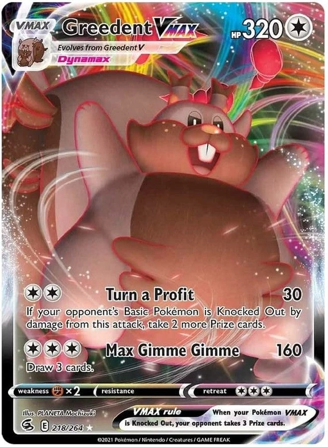 Pokémon Greedent VMAX 218/264 - Fusion Strike