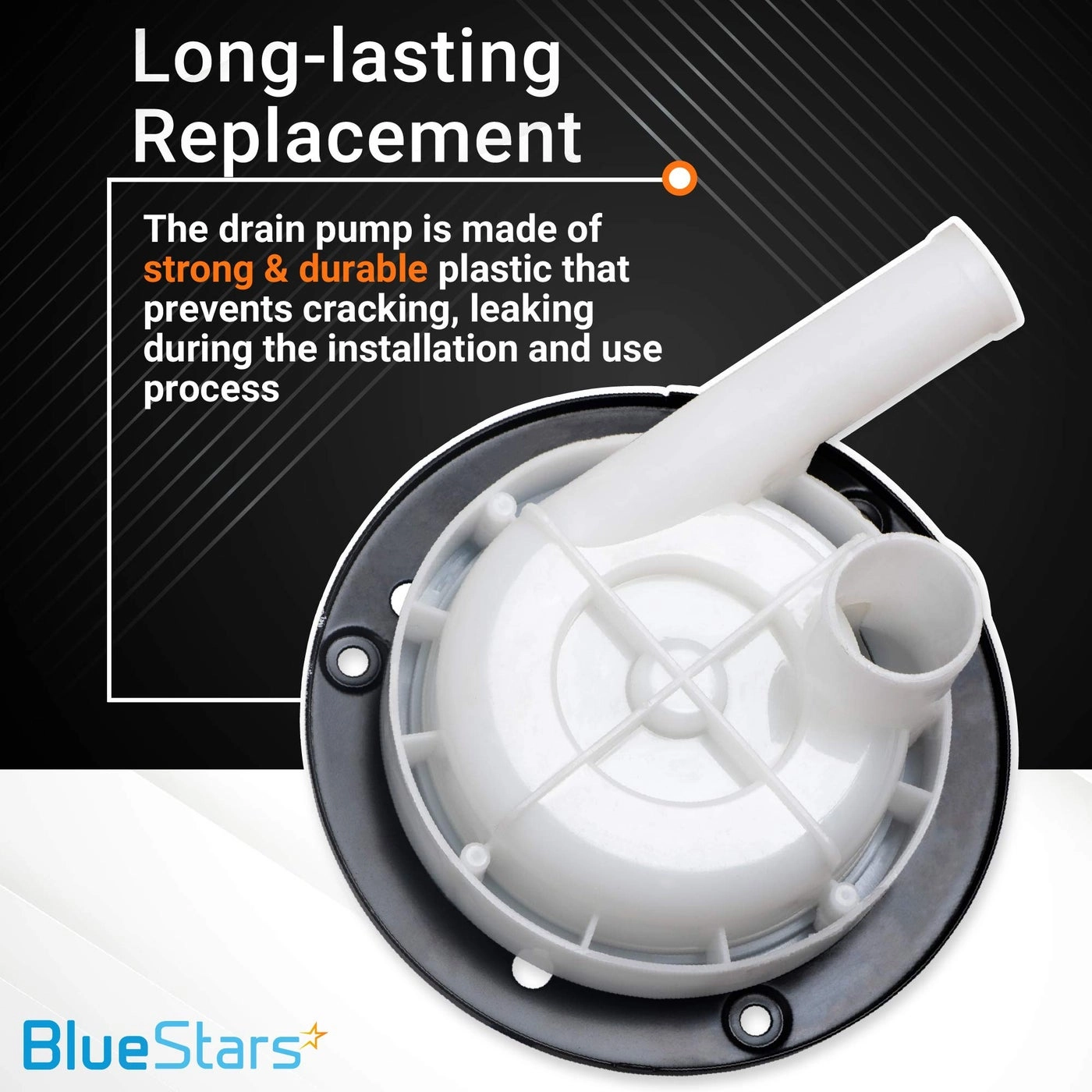 Washer Drain Pump with Pulley
