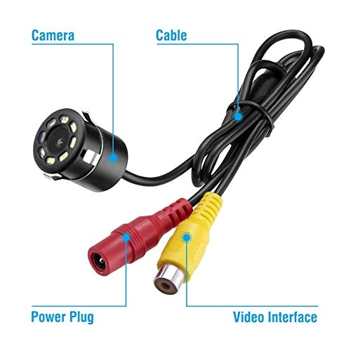 Rear View Reverse Parking Camera - Night Vision RCA 720p