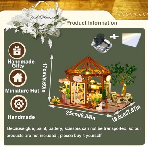 Miniature Wooden Dollhouse Furniture Kit - Creative Room 1:24